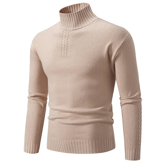 Cobra Tate, The Finnito Casual Slim Fit Sweater, Andrew Tate, Beige Front Side
